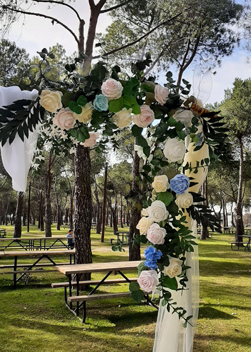 arco floral boda